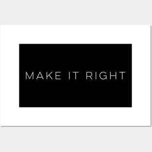 Make it right Posters and Art